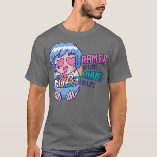 Camiseta Amor de Ramen Vida Japonesa de Manga 1956