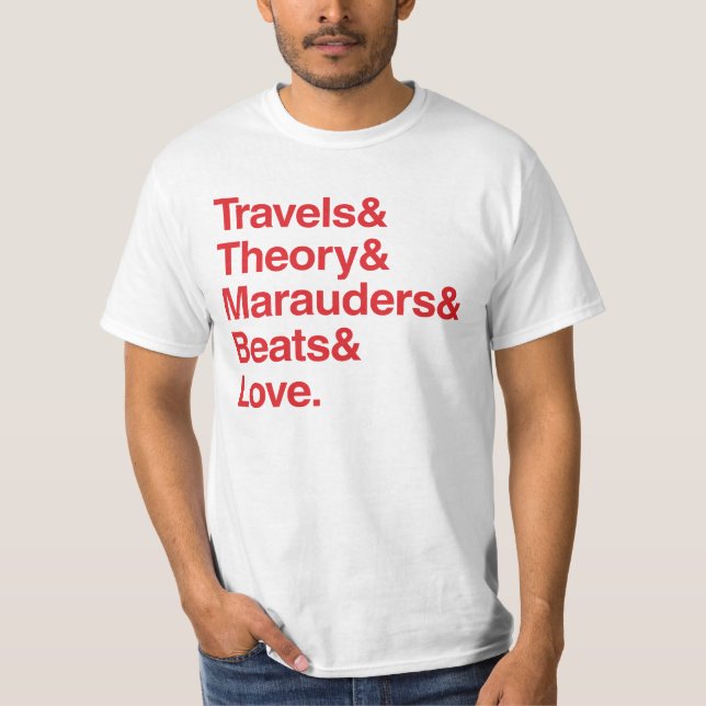 Camiseta Amor de Travels& Theory& Marauders& Beats& (Anverso)