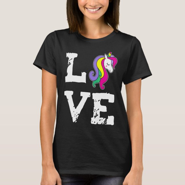 Camiseta Amor de Unicornio (Anverso)