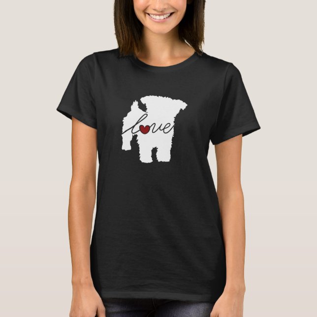 Camiseta Amor de Yorkiepoo (Yorkie/caniche) (Anverso)