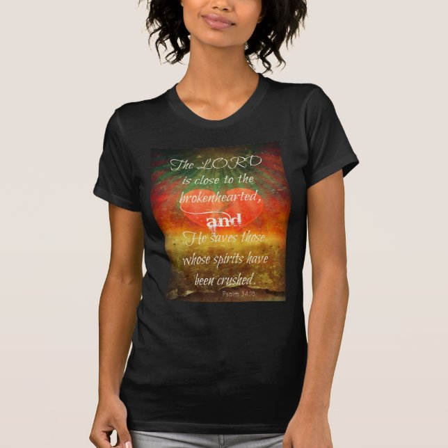 Camiseta Amor del 34:18 del salmo (Anverso)