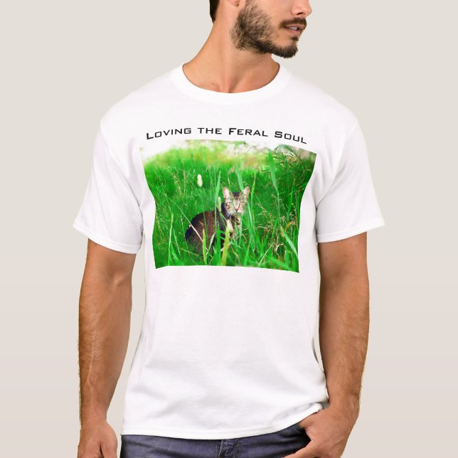 Camiseta Amor del alma salvaje del gato (Anverso)