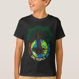 Camiseta Amor del árbol de la paz - Protección ambiental Ti