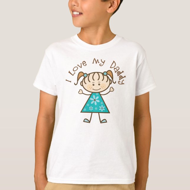 Camiseta Amor del azul I mi regalo del papá (Anverso)