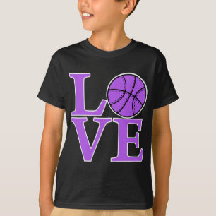 Camiseta AMOR del baloncesto, lavanda