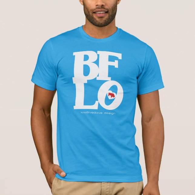 Camiseta AMOR del BÚFALO (blanco) (Anverso)
