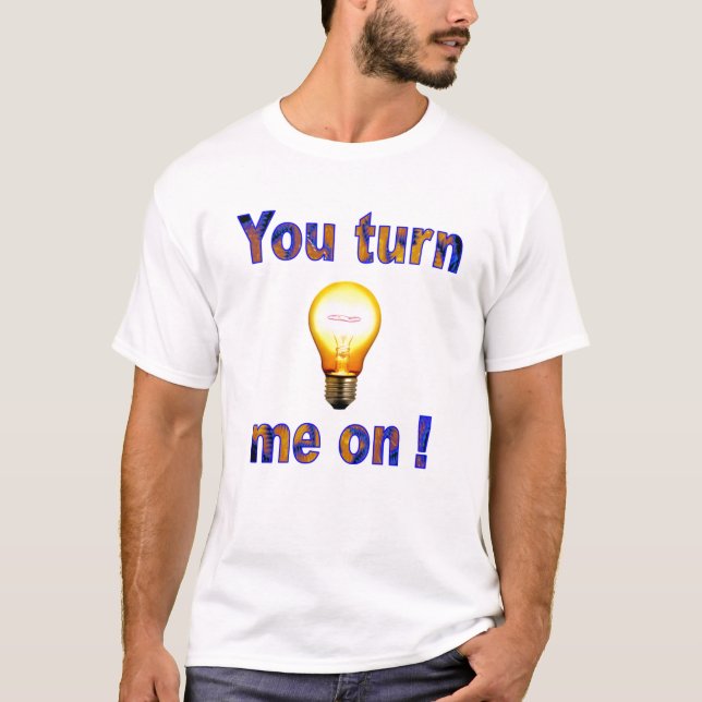 Camiseta Amor del bulbo de la luz eléctrica (Anverso)