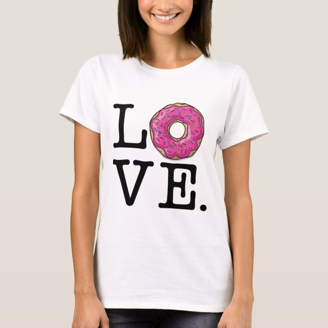 Camiseta Amor del buñuelo divertido (Anverso)