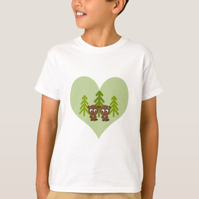 Camiseta Amor del castor cutáneo (Anverso)