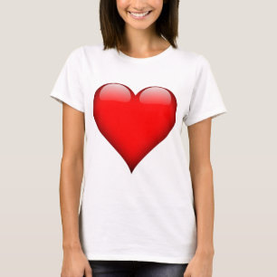 Camiseta Amor del corazón rojo