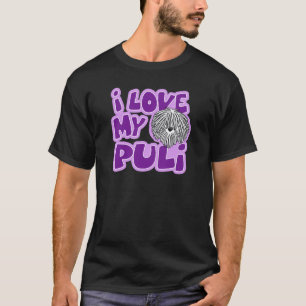 Camiseta Amor del dibujo animado I mi Puli blanco