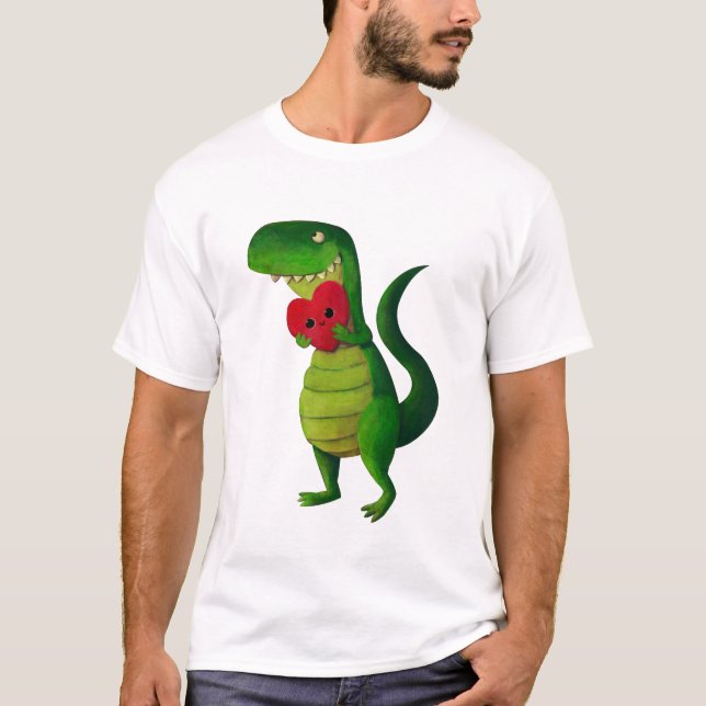 Camiseta Amor del dinosaurio de RAWR (Anverso)