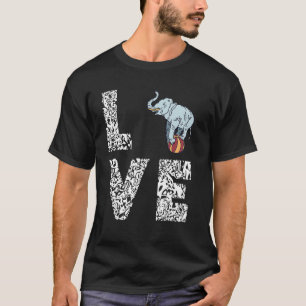 Camiseta Amor del elefante de circo equilibrando la pelota