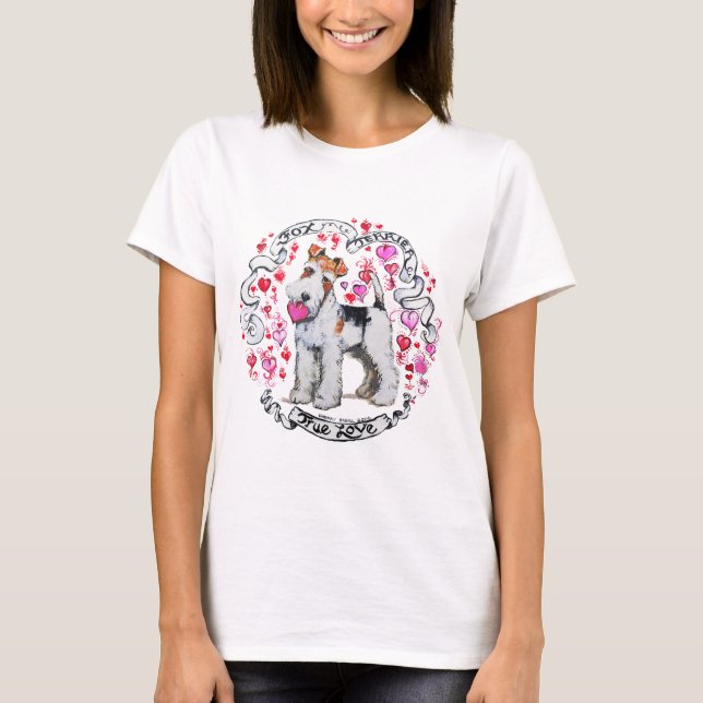 Camiseta Amor del fox terrier (Anverso)
