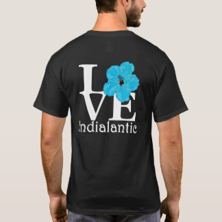 Camiseta AMOR del hibiscus azul indio