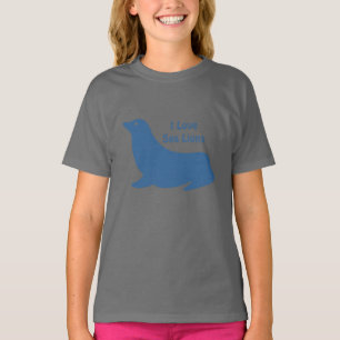 Camiseta Amor del león marino azul