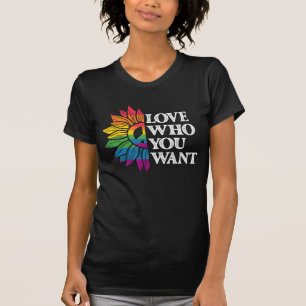 Camiseta Amor del Orgullo LGBT a quien quieres lesbiana gay