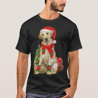 Camiseta Amor del perro del árbol de Navidad del laboratori