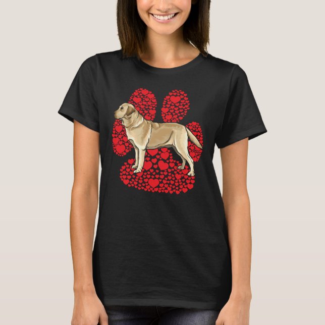 Camiseta Amor del perro Día de San Valentín de la recuperac (Anverso)