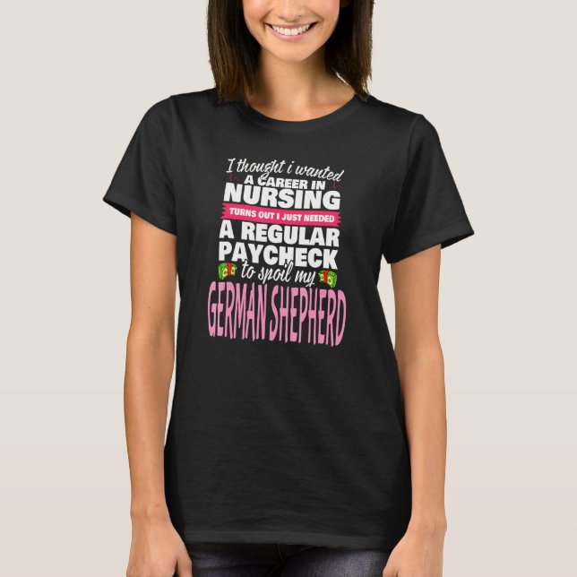 Camiseta Amor del perro pastor alemán (Anverso)