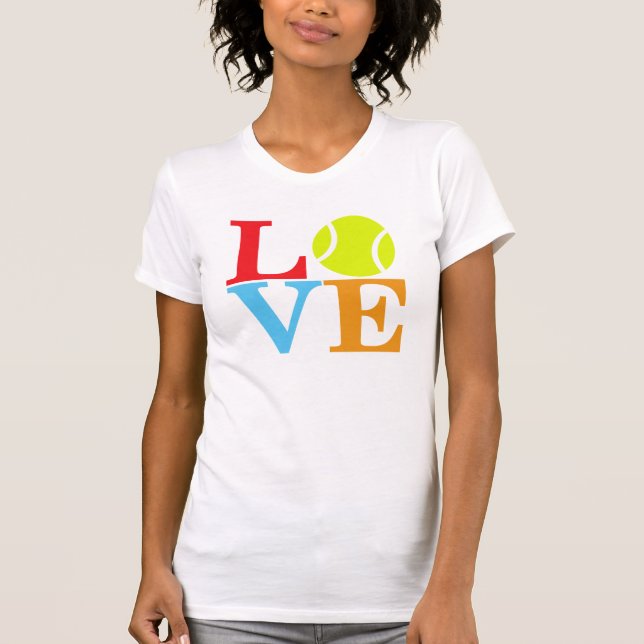 Camiseta AMOR del tenis del as (Anverso)
