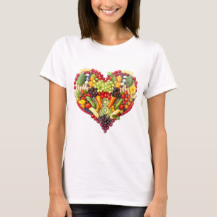 Camiseta Amor del vegano - su corazón