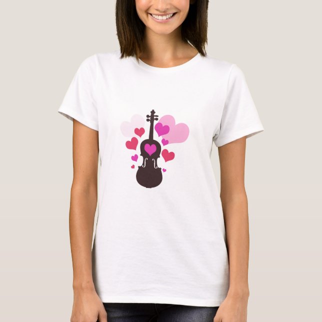 Camiseta Amor del violín (Anverso)