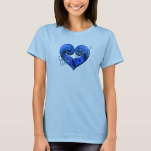 Camiseta Amor del violoncelo - azul vibrante