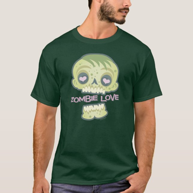 Camiseta Amor del zombi: Romance de los Undead (Anverso)