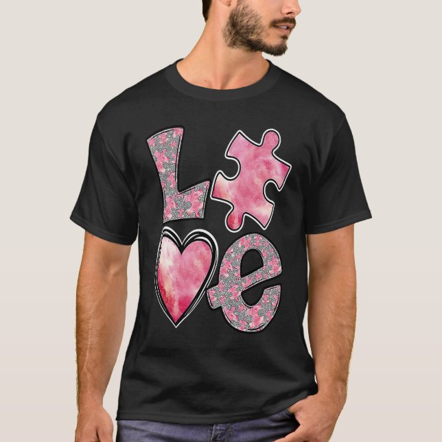 Camiseta AMOR Día de San Valentín Mes de Concientización so (Anverso)