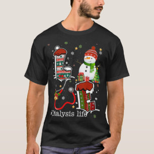 Camiseta Amor Diálisis Vida Navidades Snowman para enfermer