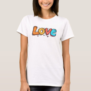 Camiseta Amor Dibujo Animado Eslogan