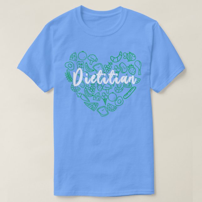 Camiseta Amor dietista (Diseño del anverso)