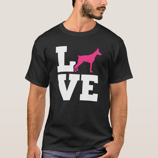 Camiseta Amor Doberman 1 (Anverso)