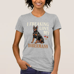 Camiseta Amor Dobermann Amante Perros