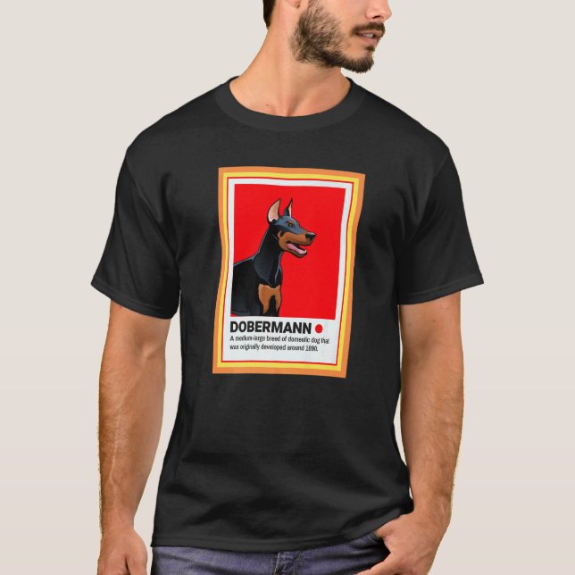 Camiseta Amor Dobermann Cool Perro Perro Mamá Dueña de Dobe (Anverso)