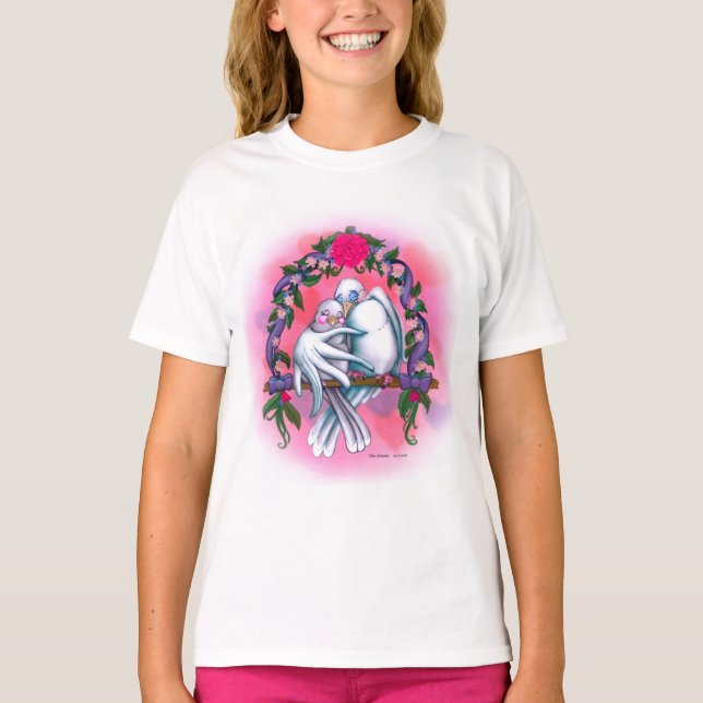 Camiseta Amor Doves blanco (Anverso)