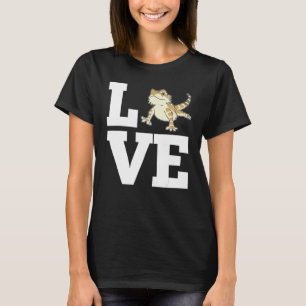 Camiseta AMOR Dragón Barbudo Mascota Animales Reptiles Ou