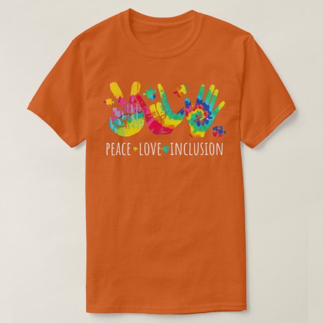 Camiseta Amor e inclusión de PEace 2 (Diseño del anverso)