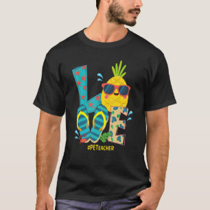 Camiseta Amor Educación Física Maestro Pineapple Verano B