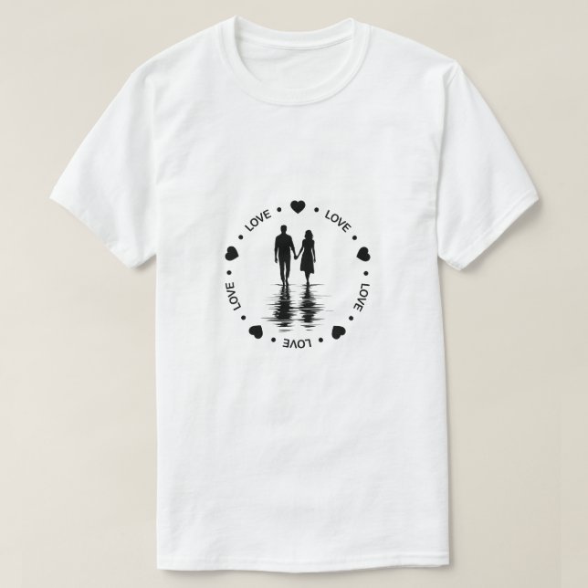 Camiseta Amor el día de San Valentín (Diseño del anverso)