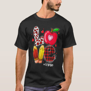 Camiseta AMOR El día de San Valentín de profesores de Apple