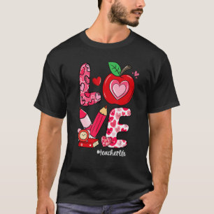 Camiseta AMOR El día de San Valentín de vida del profesor d