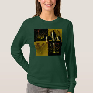 Camiseta Amor el oro negro, Fleur de Lis, texto de personal