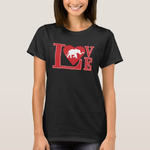 Camiseta amor elefante