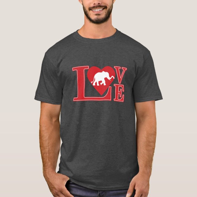 Camiseta Amor elefante (Anverso)