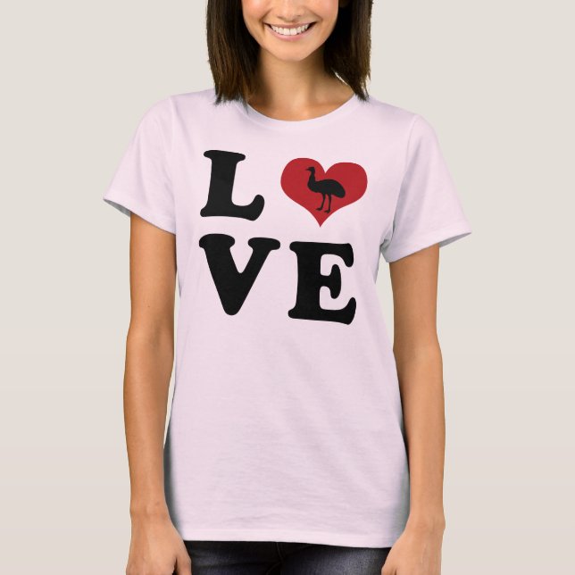 Camiseta AMOR - Emu (Anverso)