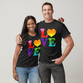 Camiseta Amor en arco iris