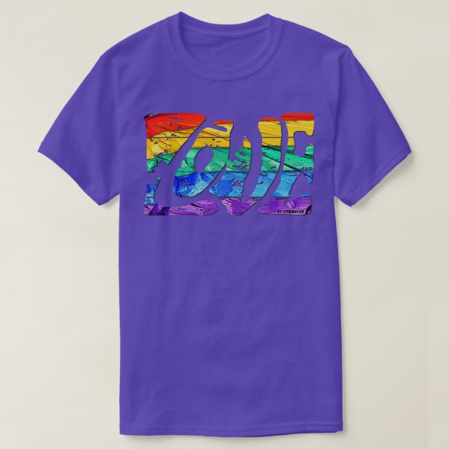 Camiseta Amor en arco iris (Diseño del anverso)