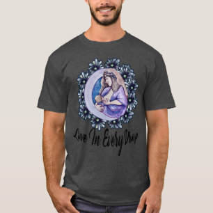 Camiseta Amor En Cada Lástima Floral De Mamá Lactancia A